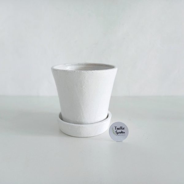 Terra Pot in White (free tatakan pot)